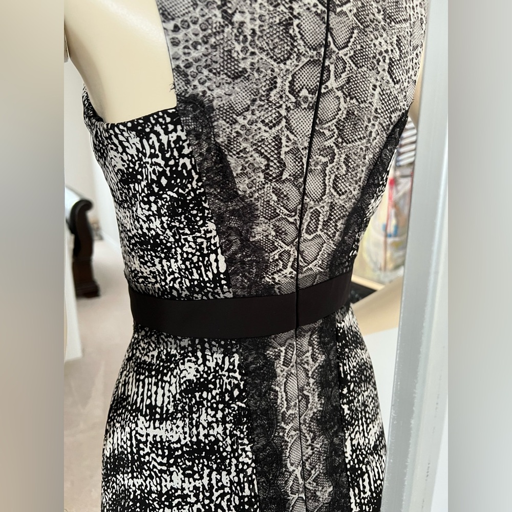 NEW BCBGMaxAzria “Sienna” Black & Gray High-Low Dress – Size 0 - Picture 11 of 16